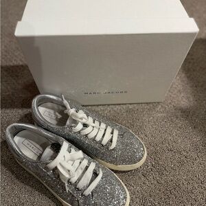 Marc Jacobs Sparkling Silver Women's Sneakers